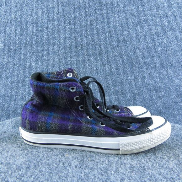 Converse Youth Girls Sneaker Shoes Purple Textile Lace Up Size 2 Medium - Picture 4 of 10